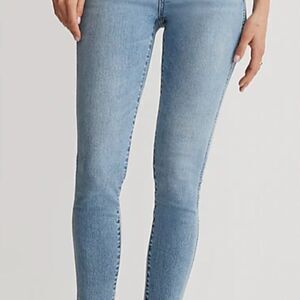 Madewell 10” roadtripper skinny jeans frayed hem